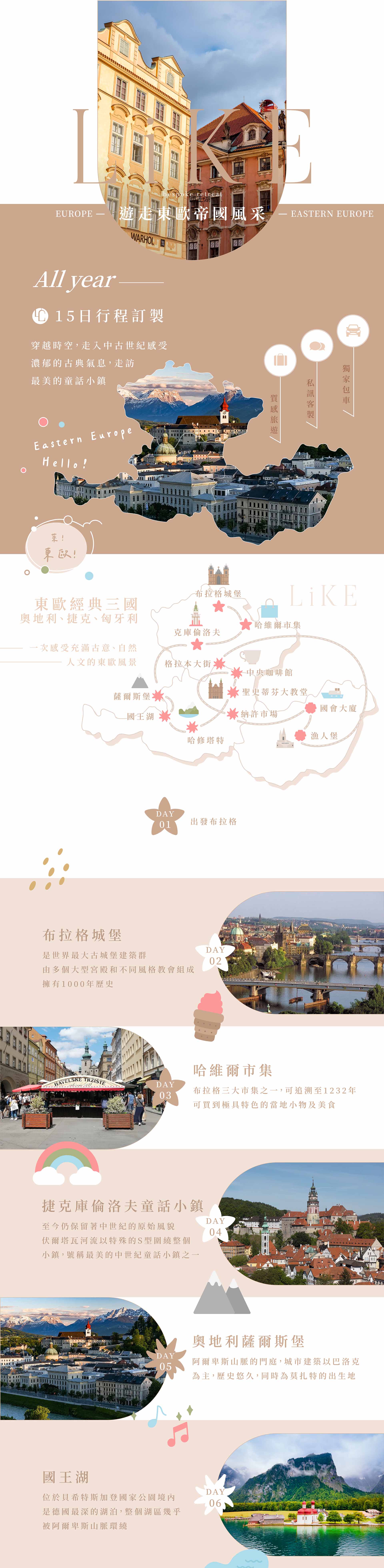 15日遊走東歐帝國風采